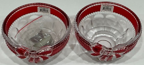 Mikasa Celebrations - Soportes "RUBY RIBBON" TL (Juego de 2) 4,74 pulgadas #5134992 **NUEVO EN CAJA** - Imagen 3 de 5