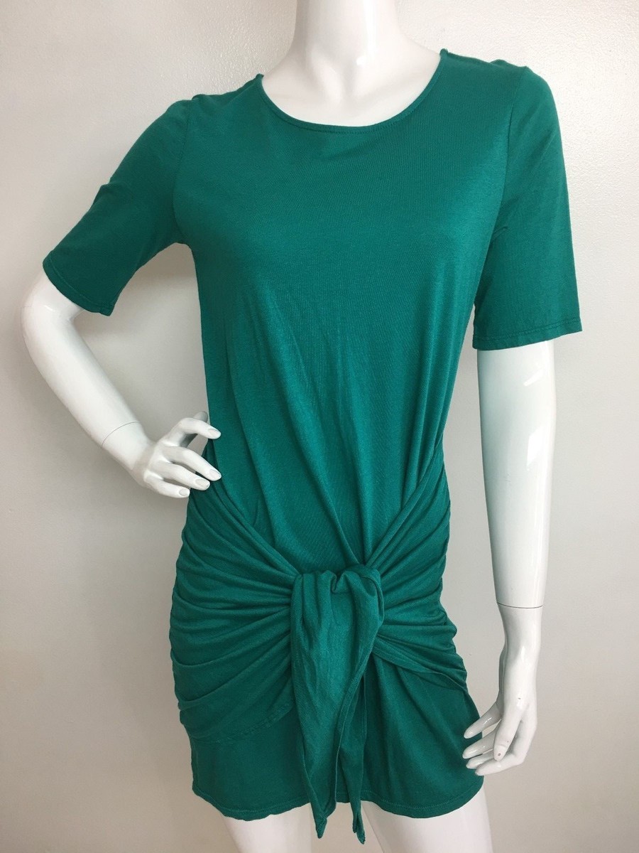 michael stars lauren ruched dress Michael Stars Ruched Faux-Wrap Midi Dress