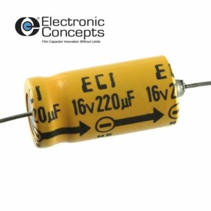 5x Eci 2uf 16v Axial Electrolytic Capacitor Ebay