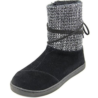 Toms Nepal Womens Taupe Suede with Metallic Wool Boots Size 6 Z25135 *