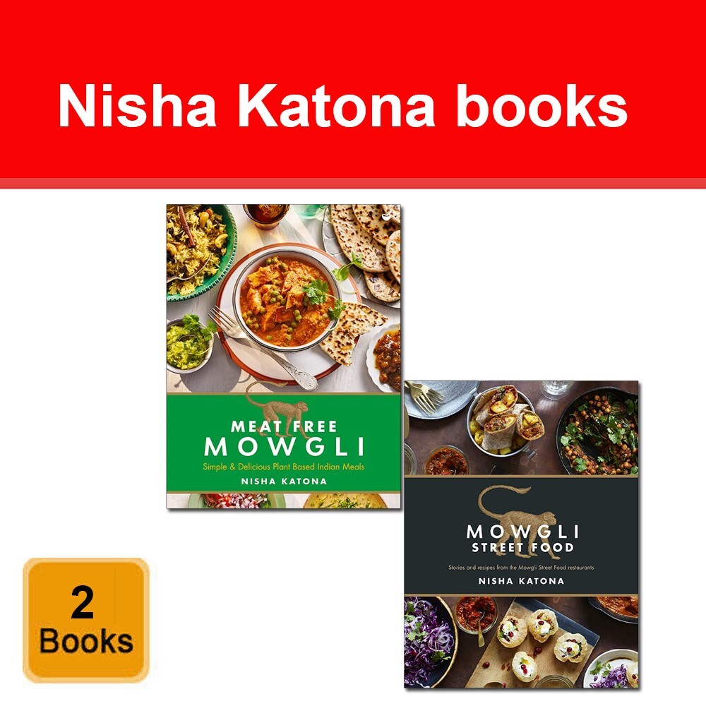 Meat Free Mowgli & Mowgli Street Food 2 Books Collection Set By Nisha Katona