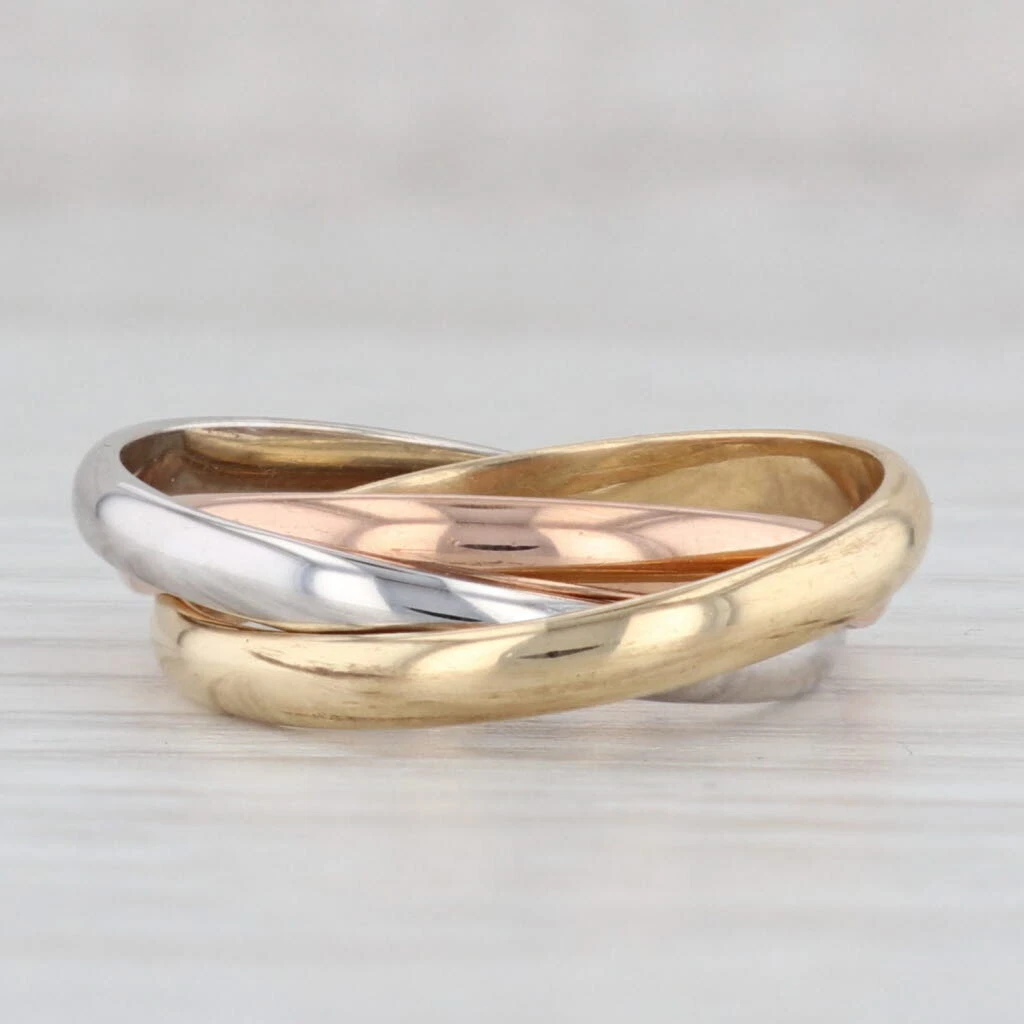 Rose gold puzzle sale ring