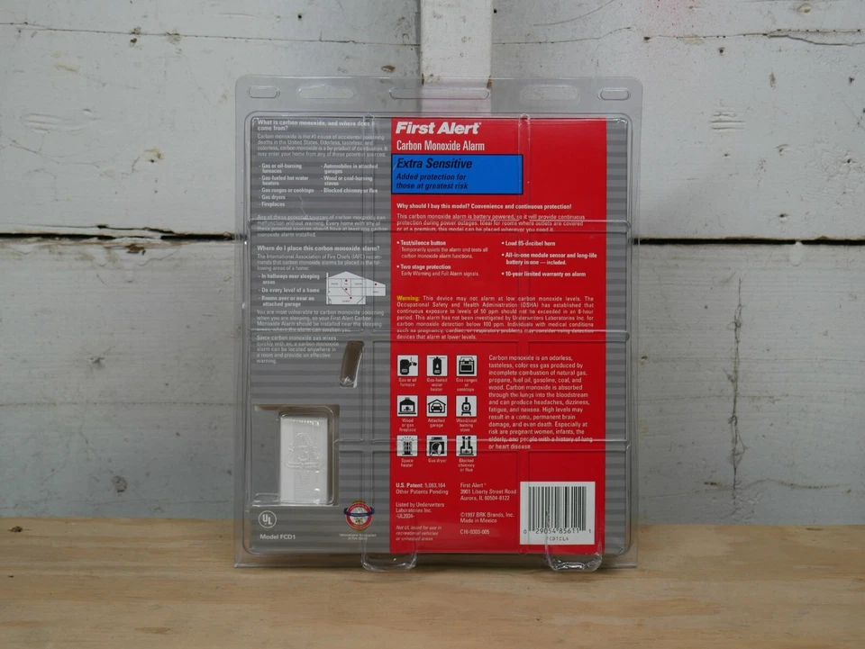 First Alert Carbon Monoxide Alarm Extra Sensitive - Image 2 of 3