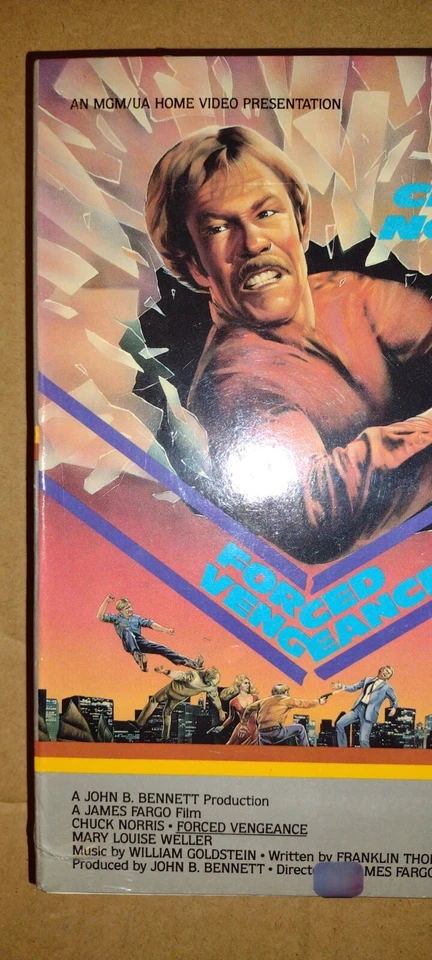 Forced Vengeance Beta Tape Chuck Norris  Sealed MGM Forced Vengeance Watermark  - Image 3 of 4
