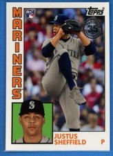 2019 Topps Series 2 1984 Topps Baseball Rookies #84R-JSH Justus Sheffield RC