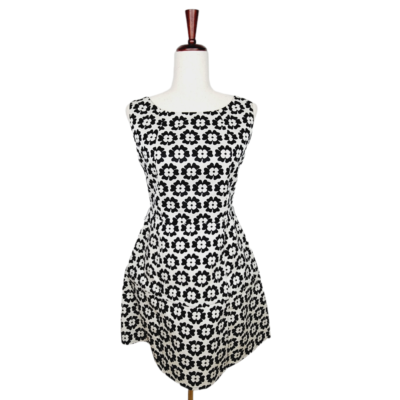 anna quan black and white dress KALI DRESS (SWAN) main image 1