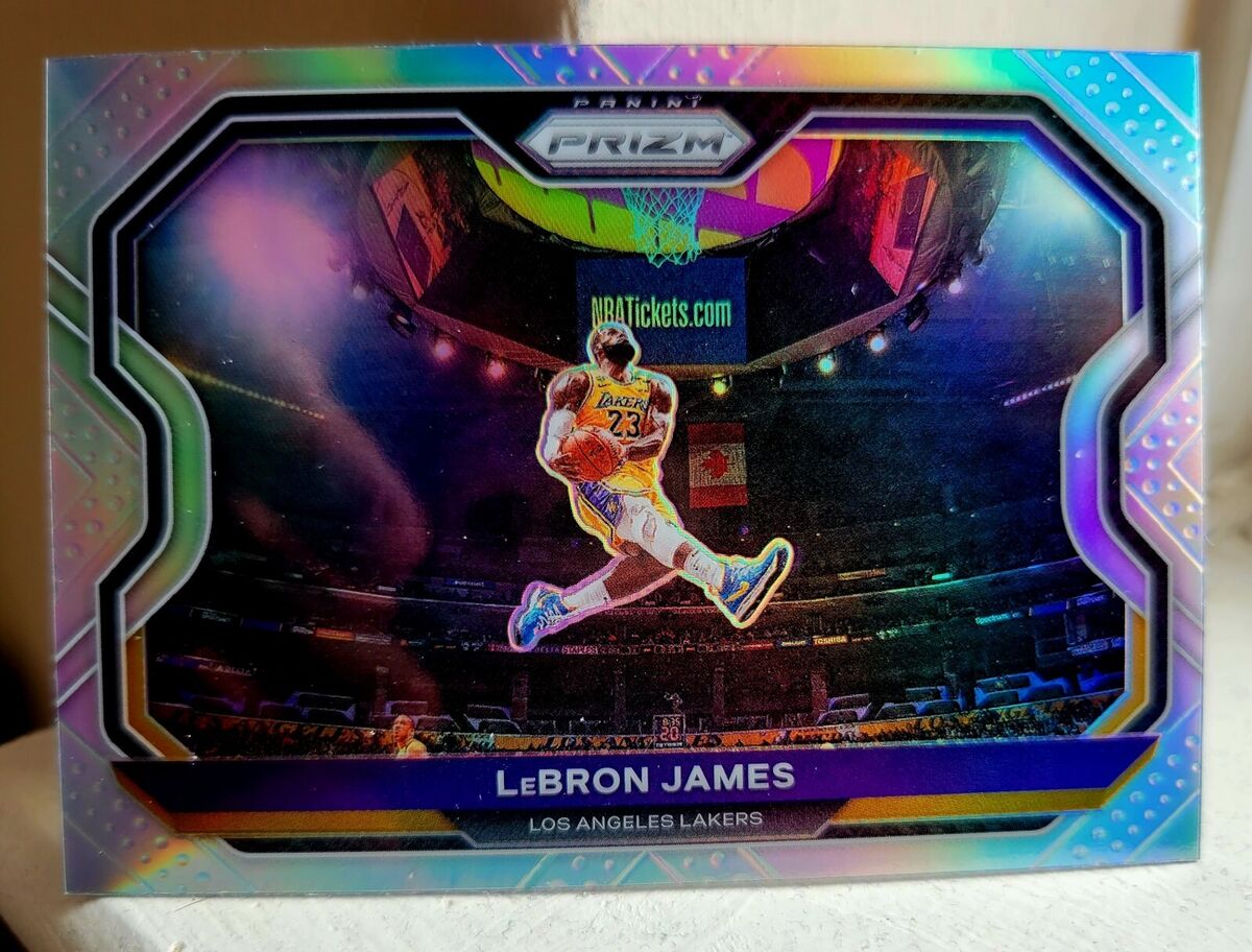 Lebron James 2021-22 Panini Prizm Silver Prizm Kobe Tribute Lebron James 2021-22 Panini Prizm Silver Prizm Kobe Tribute