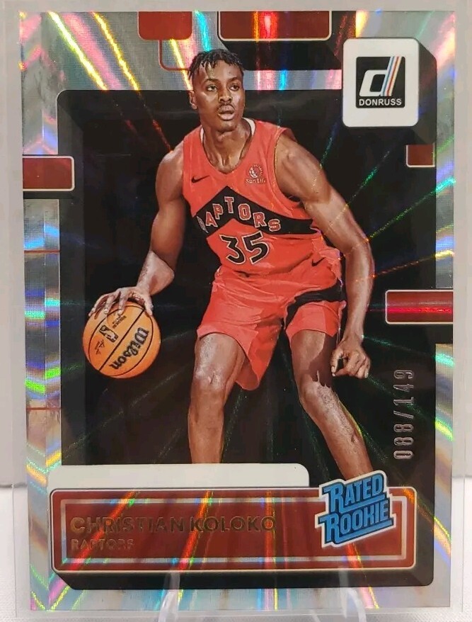 2022-23 Panini Donruss, Rated Rookie Holo Laser /149, Christian Koloko #233 RC
