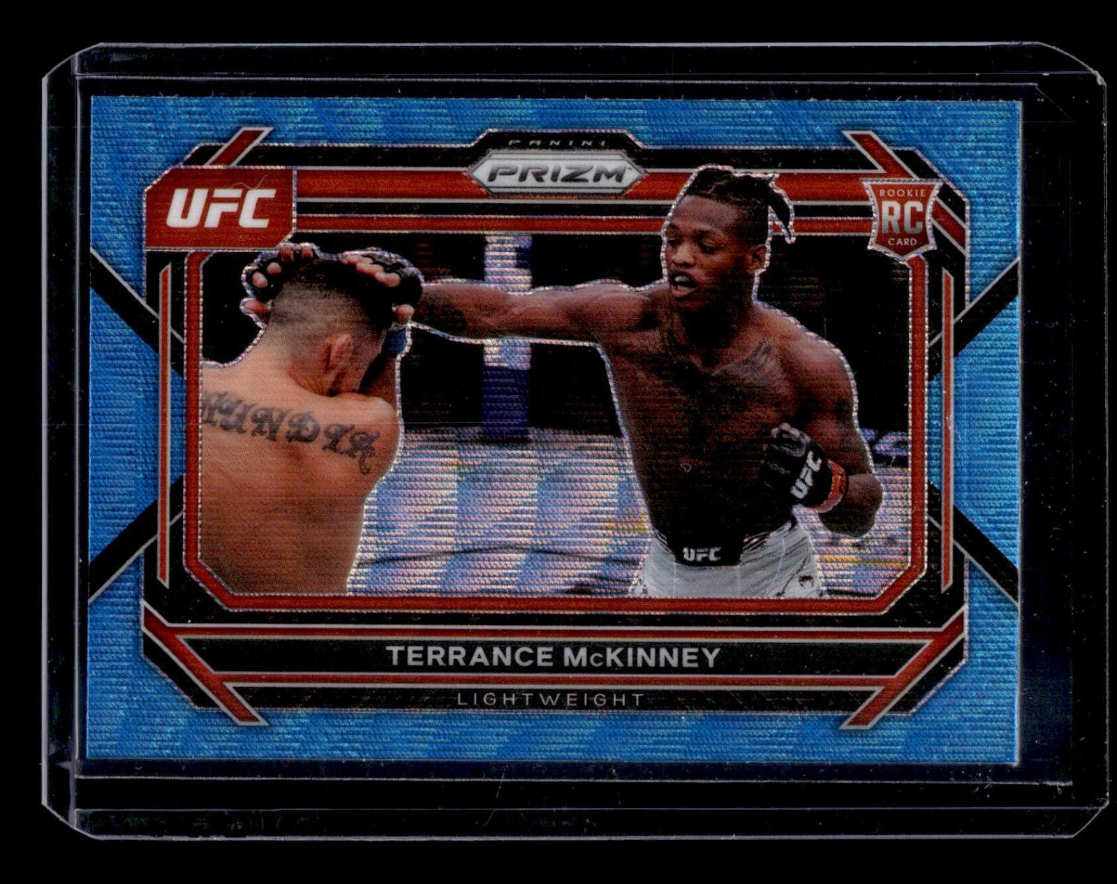 2023 Panini UFC Prizm Terrance McKinney Blue Wave Prizm SP #31 RC Rookie