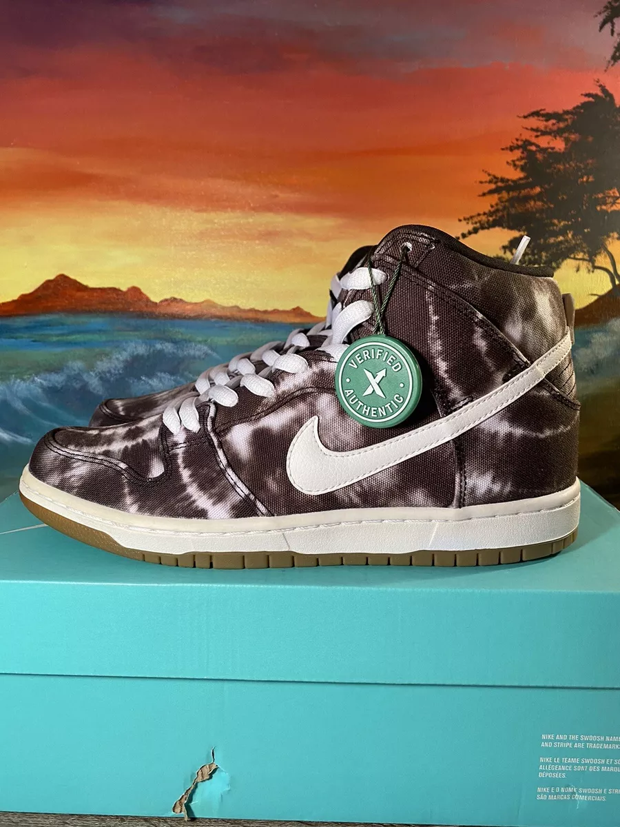 Nike DUNK HIGH PREMIUM SB Black White Tye Dye {313171-023} Men’s Size 8