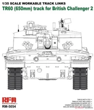 1/35 Rye Field Models TR60 (650mm) Track for British Challenger 2 #5054