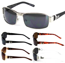 Mens Wrap Around Sunglasses Fashion Designer Rectangular Retro Shades Sport Golf