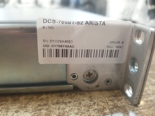 Arista DCS-7050T-52 48-Port RJ45 4x SFP+ Switch 2x P.S.U. *READ⬇️* - Picture 10 of 20