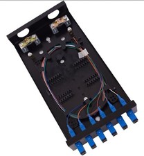 SC SM 6Port Box Cables Wall Mount Fiber Enclosure Splicing Module, Loaded