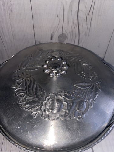 Pyrex Casserole Dish With Everlast Hammered Aluminum Carrrier MCM Casserole Set - Picture 3 of 12