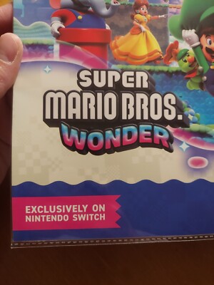 Super Mario Bros. Wonder GameStop Promo Poster & Stickers READ | eBay