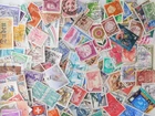STAMP EUROPE WEST 1000pc lot off paper philatelic collection used