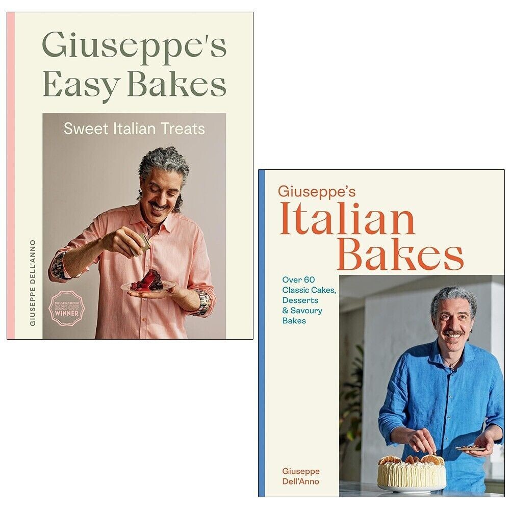 Giuseppe Dell'Anno Collection 2 Books Set (Easy Bakes, Italian Bakes) Hardcover