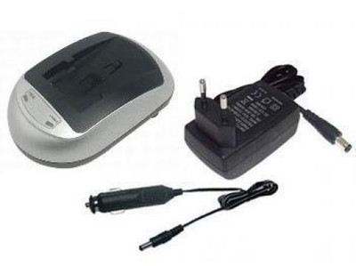 Ladegerät + Kfz-Ladekabel für Sanyo Xacti VPC-CG9 VPC-E1 VPC-C1 VPC-E6 VPC-E60