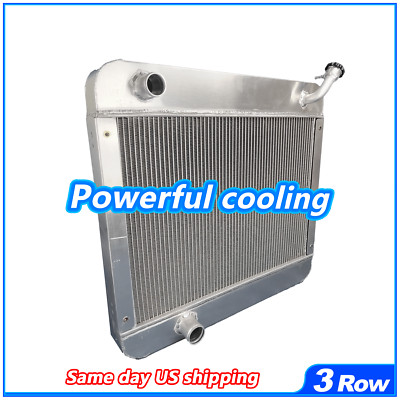 OE# AT129141 AR5704 Aluminum Radiator Fits John Deere 210C Backhoe 482C Forklift