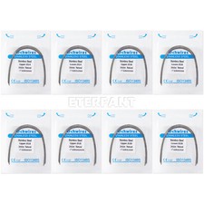 5xETERFANT Dental Orthodontic Round Arch Wire Stainless Steel Natural 10Pcs/Pack