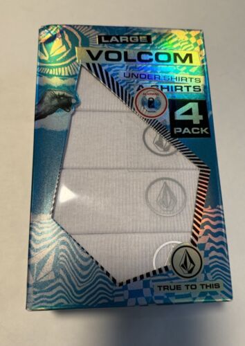 Volcom Tank Top Mens Large White 4 Pack