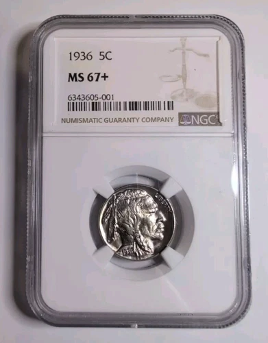 1936-P Buffalo Nickel, NGC MS67+, 
