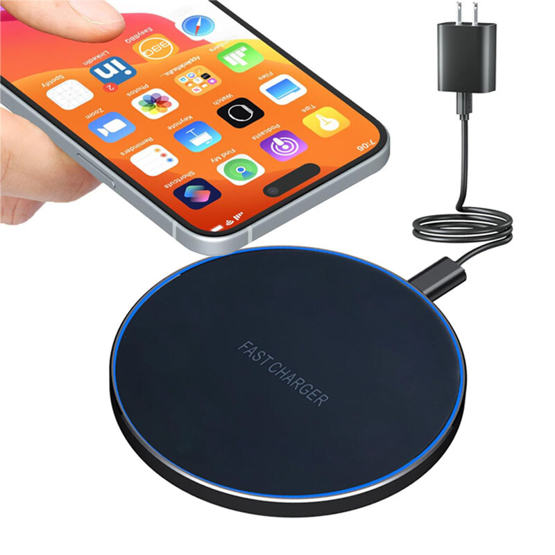 60W Wireless Phone Matte Charger Pad Fast For iPhone 16 15 14 13 12 11 Pro Max