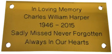 100 x 50mm Brass Engraved Plaque/Name plate. Deep Engraving in Solid Brass
