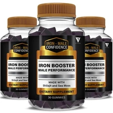 (3 Pack) Iron Booster Male Performance, IronBooster Advanced (3 Month Supply)