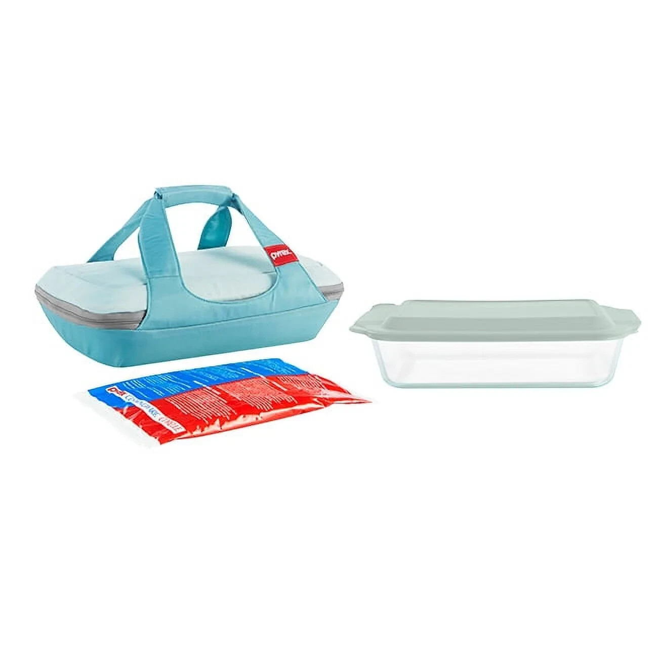 Pyrex Deep Portable 4-piece Glass Baking Dish Set