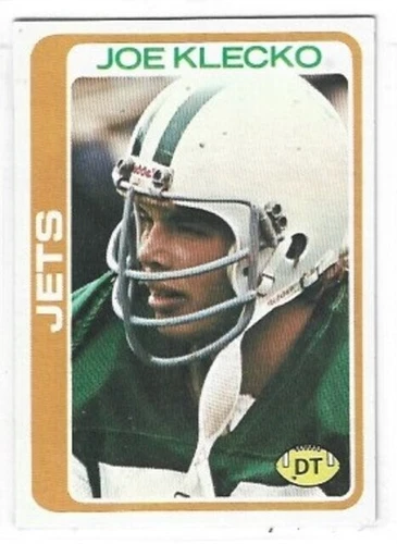 Joe Klecko New York Jets Temple 1978 Topps RC _b