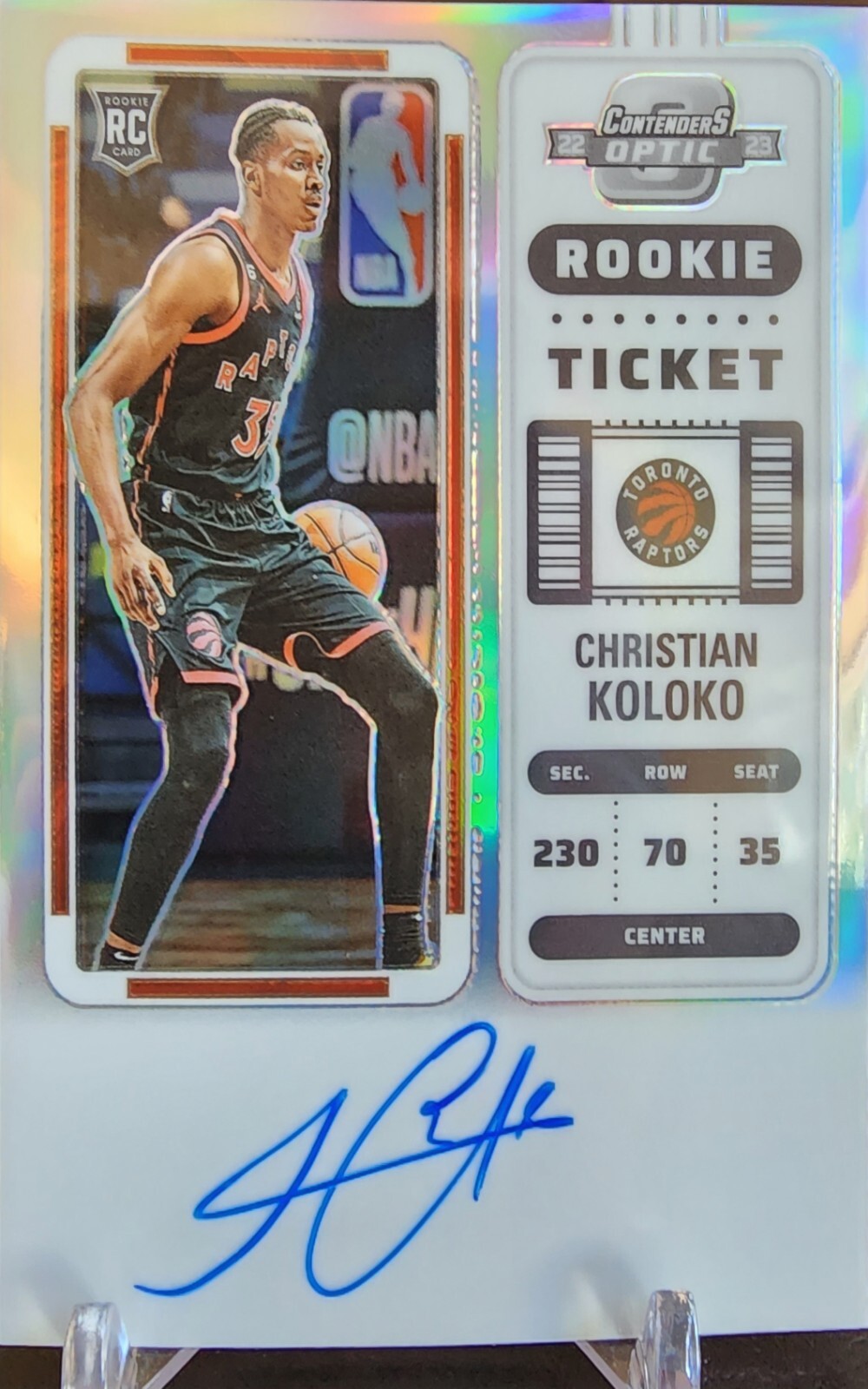 Christian Koloko 2022-23 Contenders Optic Silver Prizm Rookie Ticket Auto #116