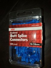 Insulated butt splice connector. 16-14AWG