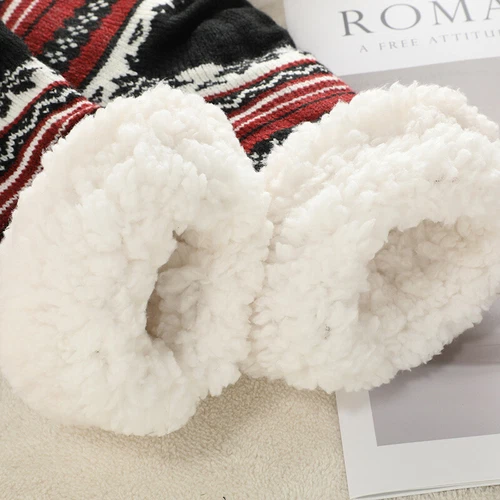 Ultra-thick Cashmere Slipper Home Socks,Slipper Socks With Non Slip Slipper US - Bild 3 von 15
