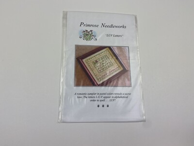 Primrose Needleworks Luv Letters Cross Stitch Pattern Love Sampler
