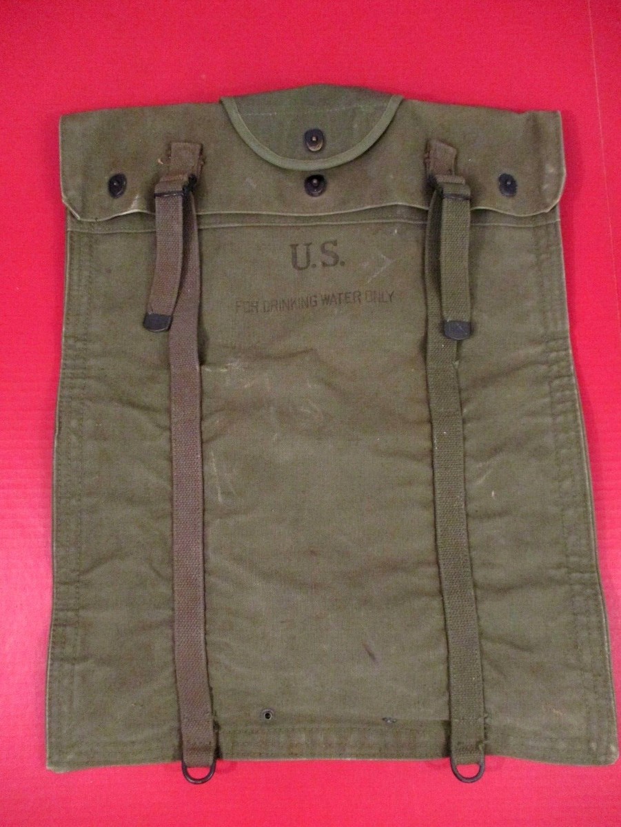 WWII US Army 5 Gallon Collapsible Water Bladder Canteen Canvas