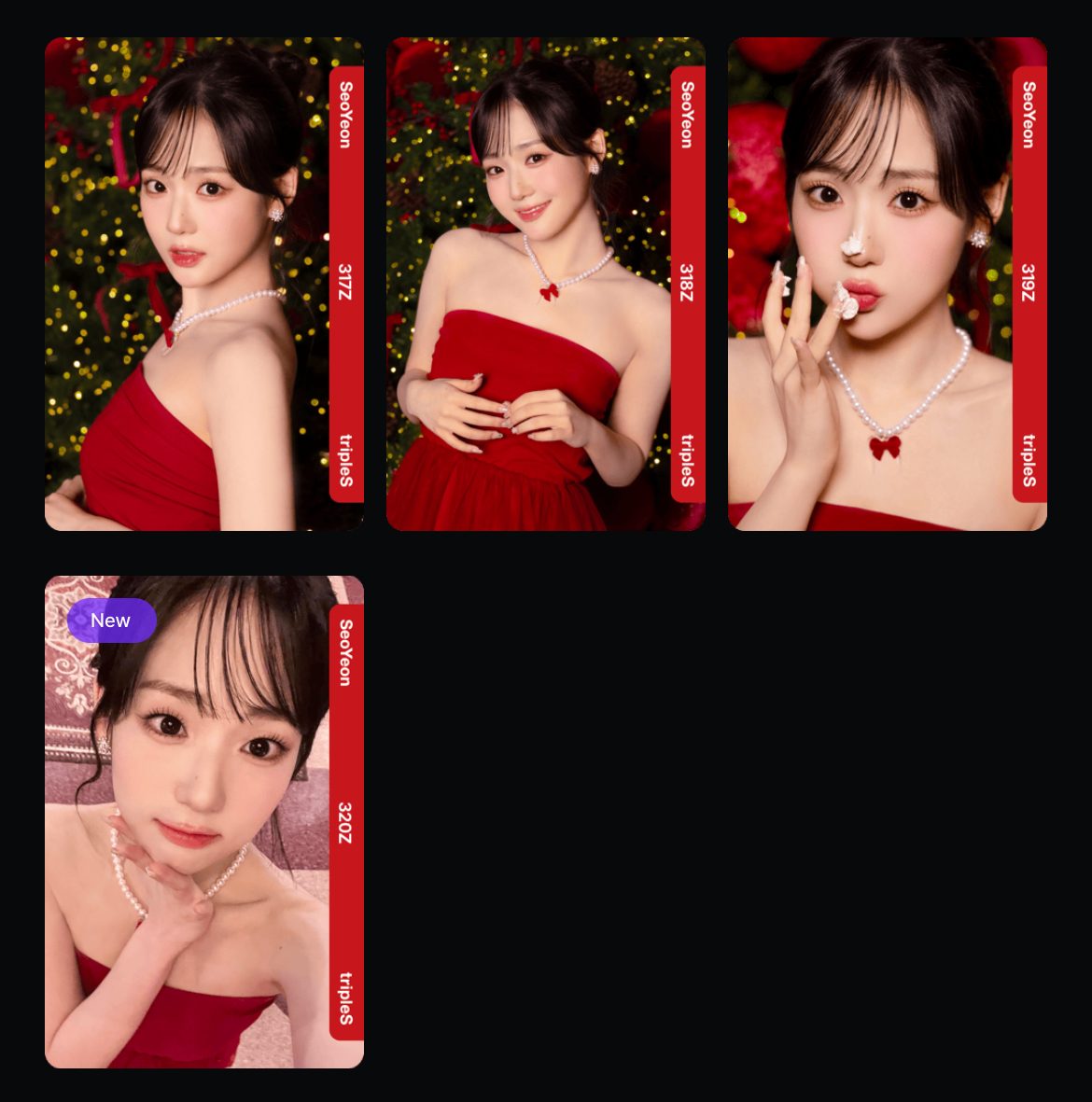 ot24 tripleS christmas objekt sets 2024 READ DESC e317 e318 e319