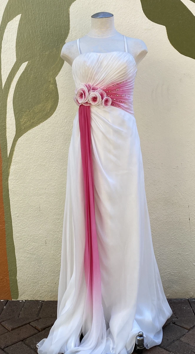 Pink and white ombre dress cheap