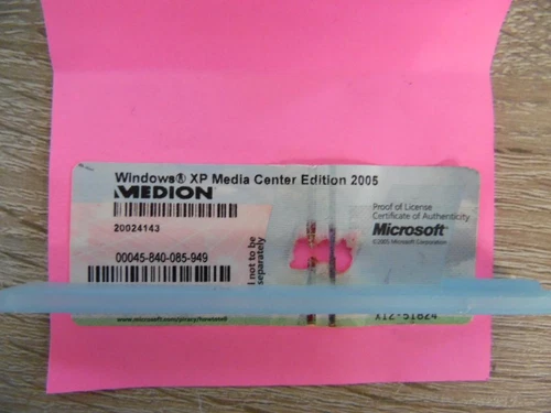 Win XP Media Center Edition 2005 OEM Product Key