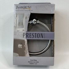 Inspirations by Moen Preston Collection Easy Care Chrome 6" Towel Ring Rack NEW