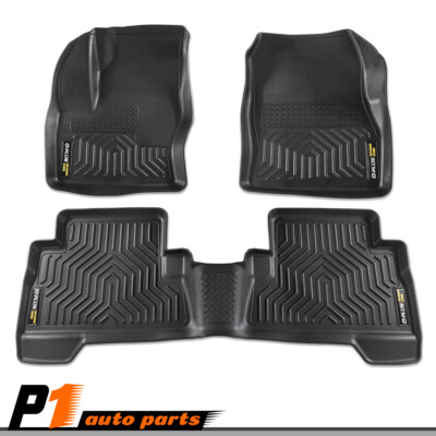 3D Floor Mats For 2013-2019 Ford Escape 2013-2018 C-Max All Weather TPE Liners