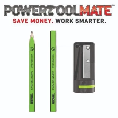 Tracer ACP1 Carpenters 12 Pencil & Sharpener Construction Marking Set Stationary