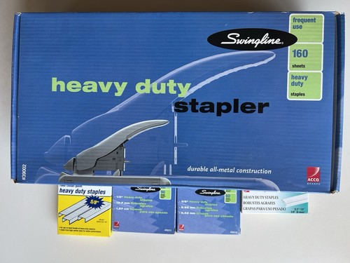 Swingline Heavy-Duty Stapler – 160 Sheet Capacity, Black/Gray, Model 39005
