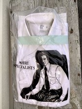 Vintage After Six Ruffle White Tuxedo Shirt Size 15