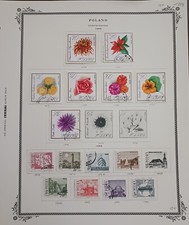 POLONIA - 1966 - LOTTO FRANCOBOLLI SU PAGINA ALBUM - MH E USATI