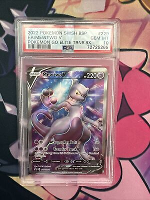 PSA 10 💎 2022 Pokemon SWSH #229 Mewtwo V GEM MT Pokemon Go PSA 10 💎 2022 Pokemon SWSH #229 Mewtwo V GEM MT Pokemon Go