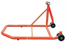 Open Box BikeTek Motorcycle Side Maintenance Stand Storage Red