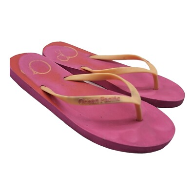 Sandalias Op Mujer OP Shoes Women's 7/8 Pink Flip Flops Thongs