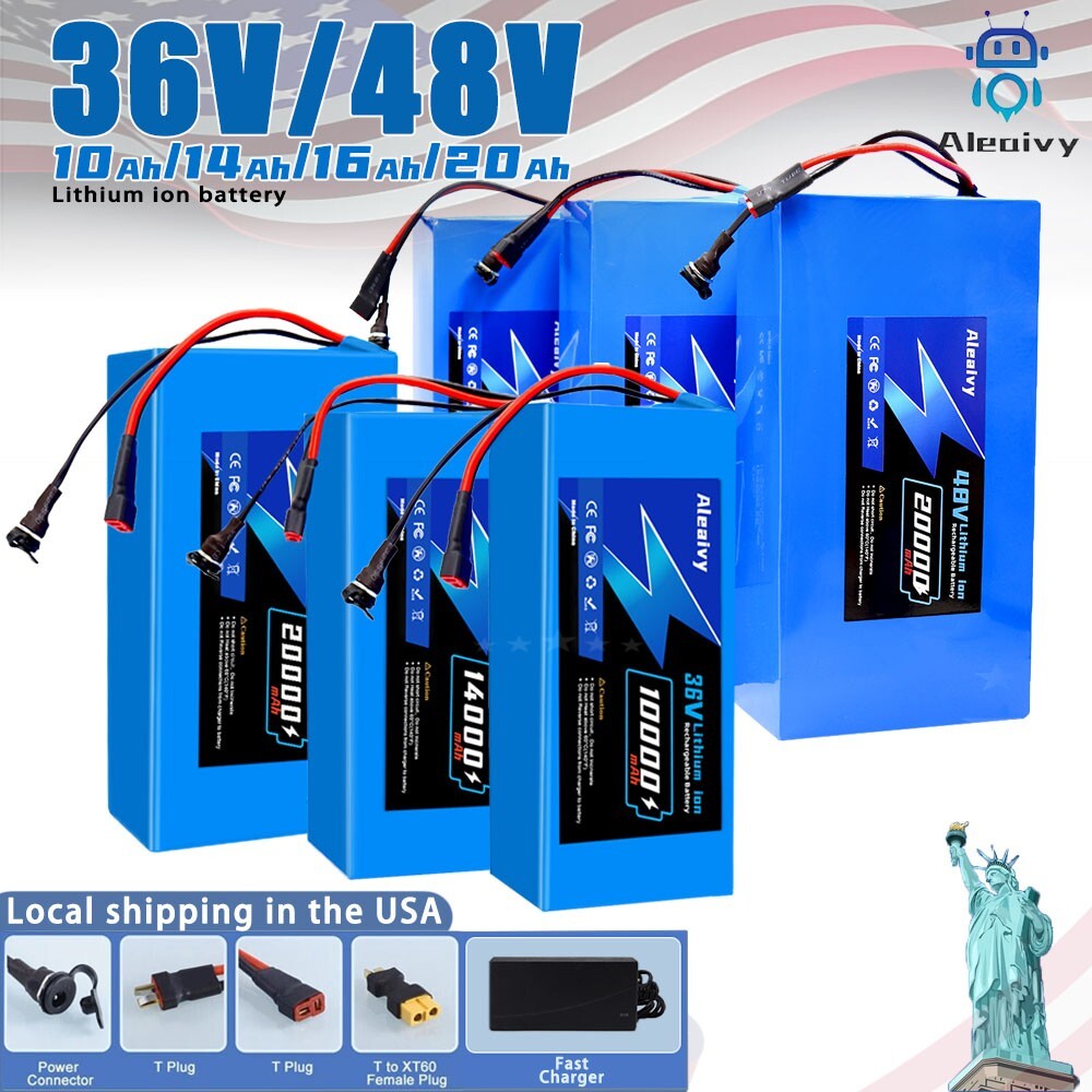 48V 36V 8Ah 10Ah 14Ah 20Ah Ebike Lithium Battery Pack for Electric